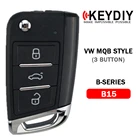 KEYDIY KD900KD-X2KD мини-генератор дистанционного управления B15NB15 проводбеспроводной Пустой Автомобильный ключ для VW MQB Style,5 шт.лот
