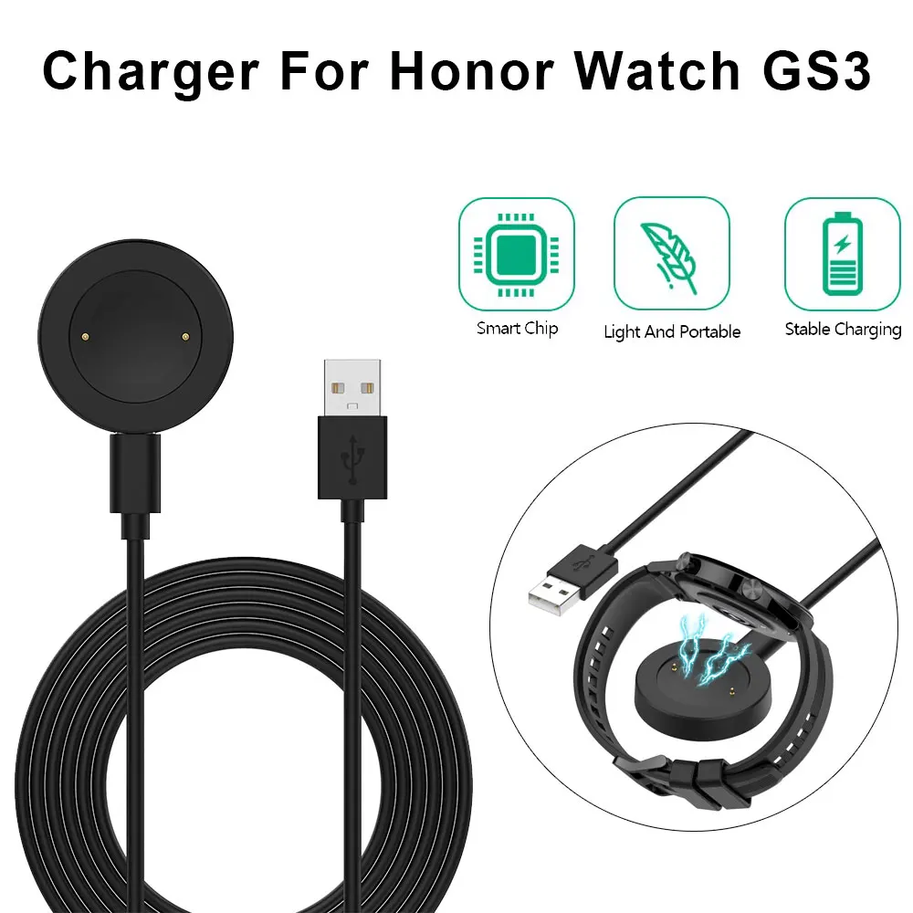 

Smart Watch Dock Chargers For Huawei honor watch GS3 Charger 100cm USB Charge Cable Magnetic Charging Cradle For Honor GS 3