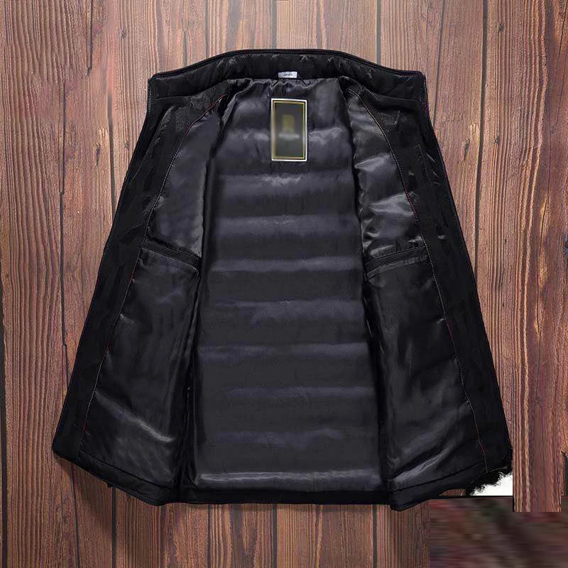 Men Black Navy Blue Red Gray Puffer Coats Winter Thermal Thick Basic Jackets Male Plain Color Lightweight Warm Puff Outerwear