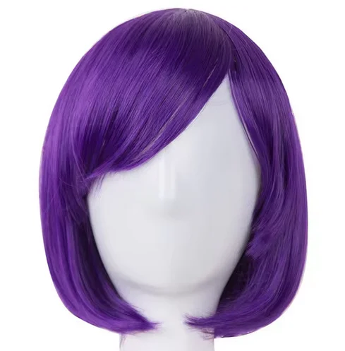 Парик для косплея из синтетического волокна студенческий боб короткие волнистые