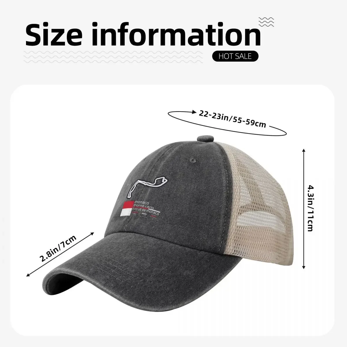 Бейсбольная кепка Monaco F1 Records (Circuit de Monaco) спортивная с козырьком Snapback мужская