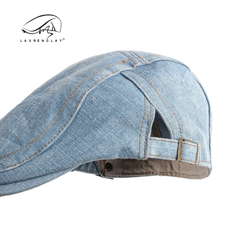 Джинсовые шляпы газетчика регулируемая плоская кепка из плюща берет шляпа для