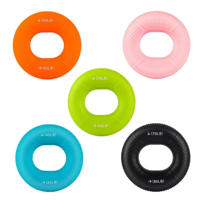 

Silicone Hand Grip Strengthener Ring Hand Exerciser Portable Workout Equipment