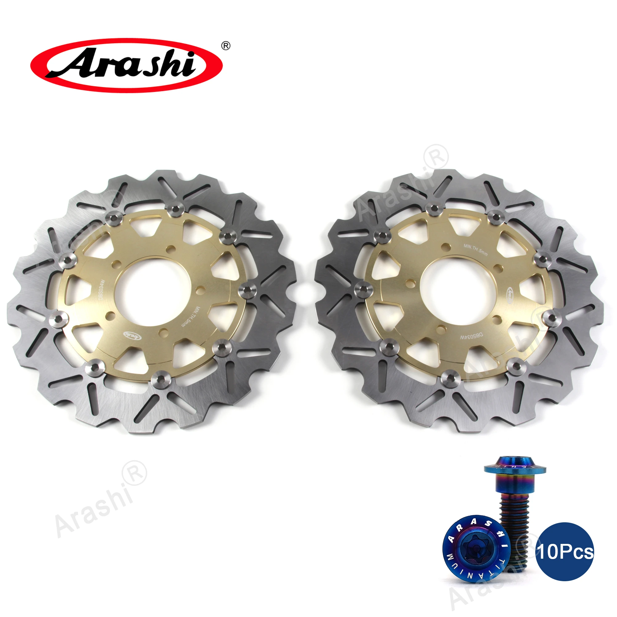 

ARASHI Front Brake Disc For KAWASAKI NINJA 1000 (ZX1000) ABS CNC Brake Disks Rotors 2012 2013 2014 2015 2016 2017 2018 2019