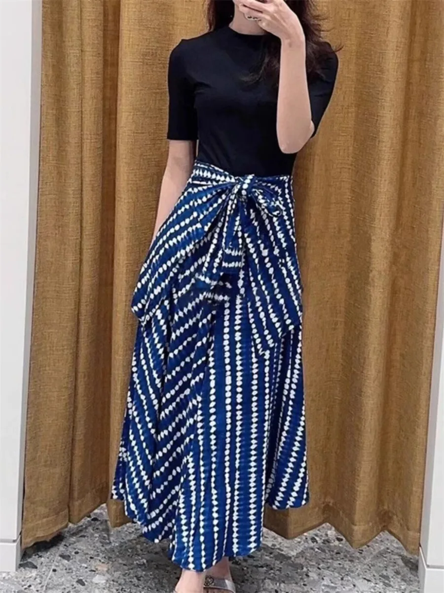 Женское платье из двух частей облегающее Повседневное с коротким рукавом и