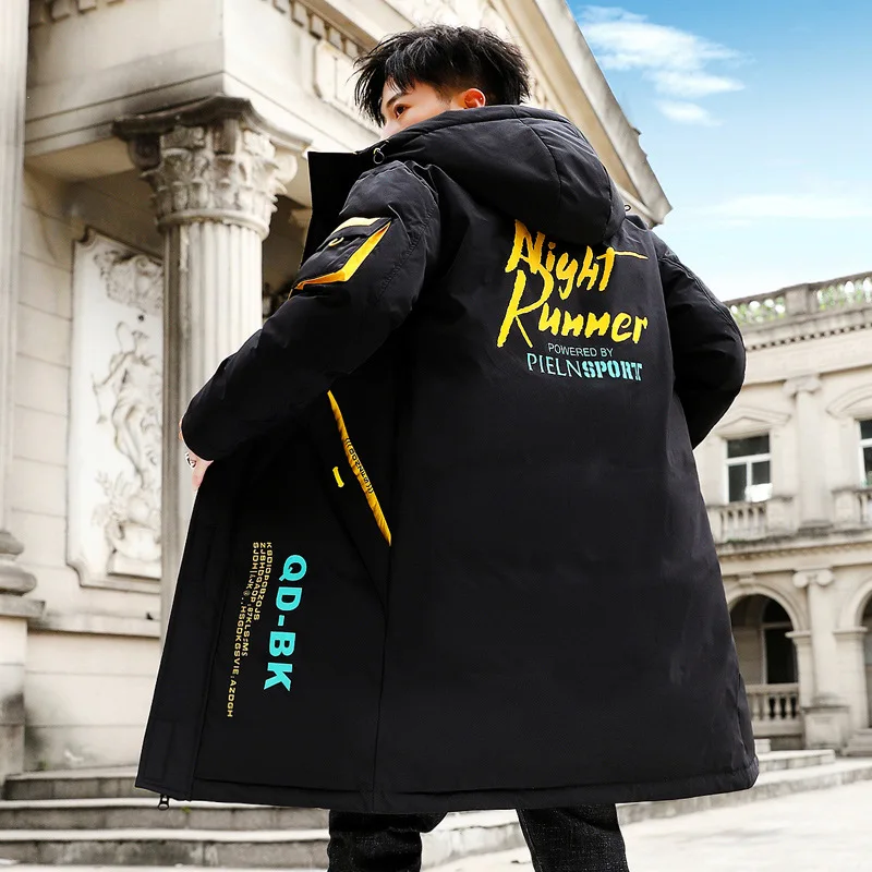 Men's Down Jacket Mid-Length New Winter Warm Coat Fashion Men's Coat