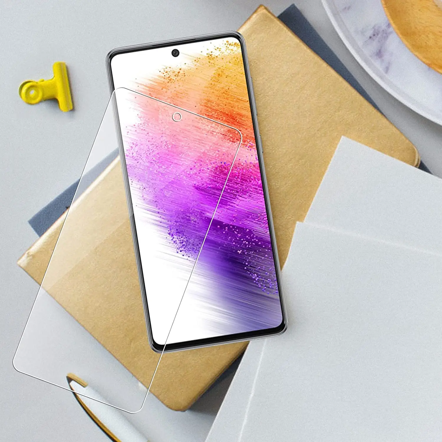 2/4Pcs Screen Protector Glass For Samsung Galaxy A73 5G Tempered Glass Film