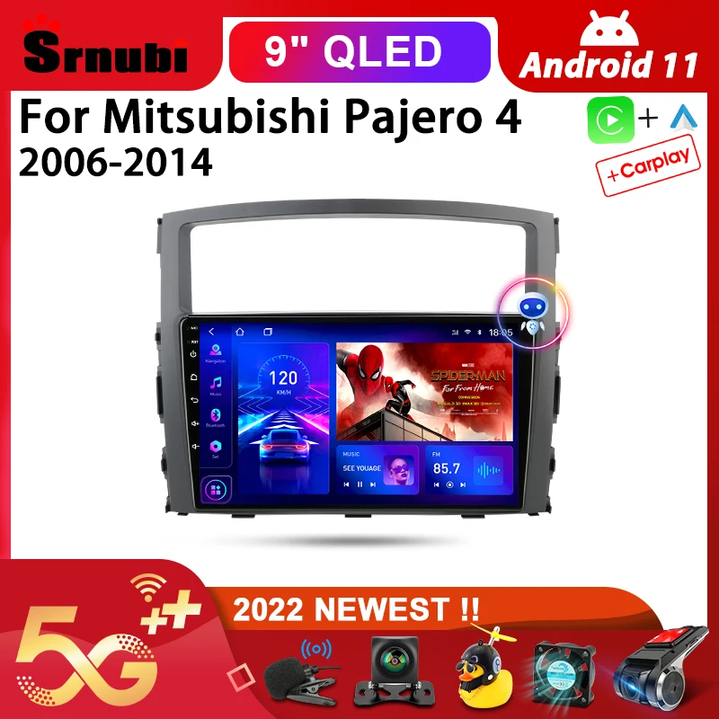 

Srnubi Android 11.0 Car Radio For Mitsubishi Pajero 4 2006-2014 Multimedia Video Player 2Din 4G Navigation Carplay DVD Head unit