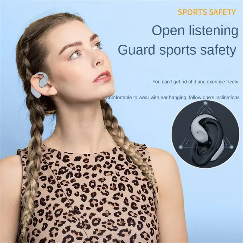 

Black Ear-hanging Type Wireless Headphones Hifi Surround Sound Music Headset Not In-ear Zero Delay Headphones Audio Devices Ms02