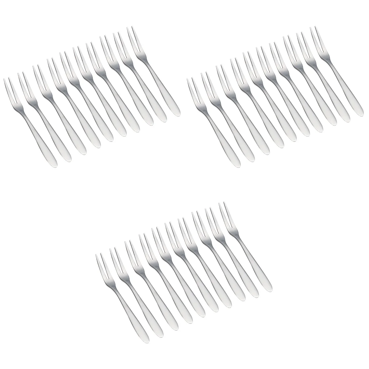 

30 шт., вилки для коктейлей из нержавеющей стали