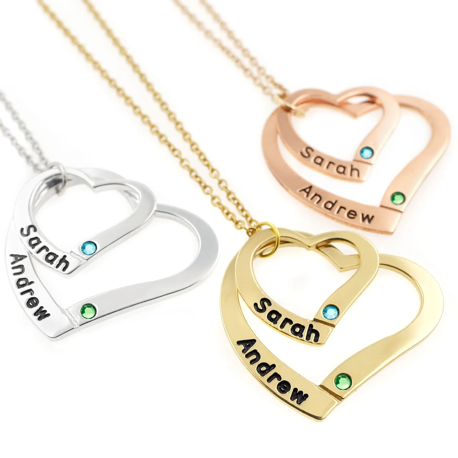 Рисунок 2 - Ожерелье с двойным сердцем и гравировкой имени