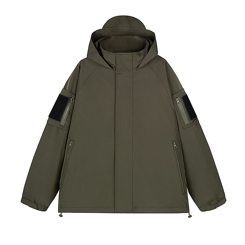 

Мужская тактическая куртка в стиле милитари, ветровка с капюшоном, уличная куртка, Мужская Весенняя Повседневная тонкая куртка с несколькими карманами для пар, 2023