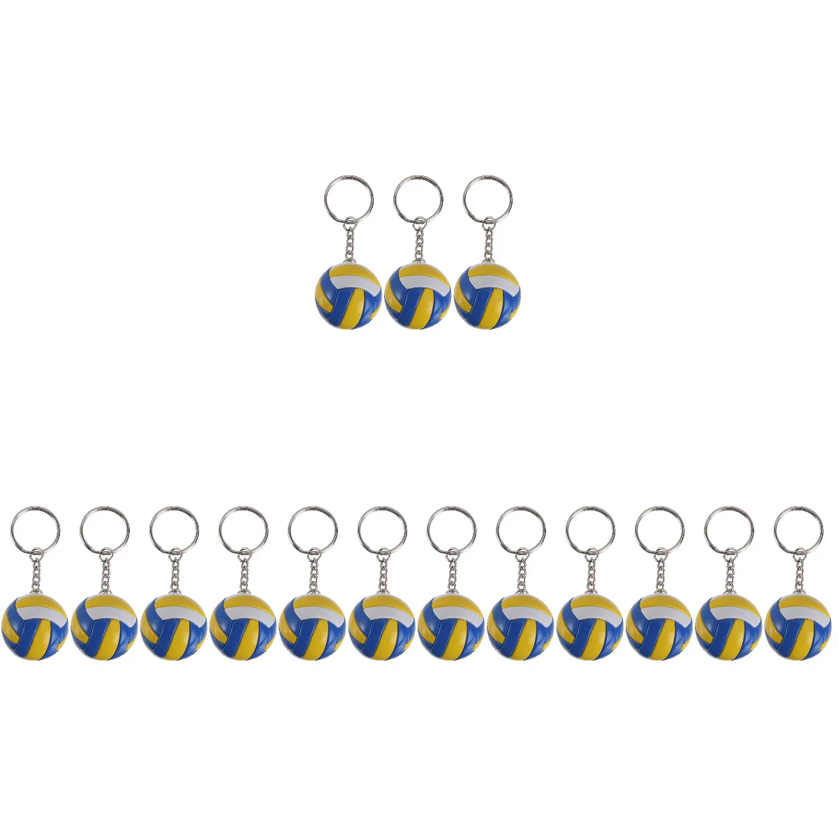 

5pcs volleyball keychains sports keyring: key fob holder volleyball pendant key fob bag charm simulation model 3pcs for sports