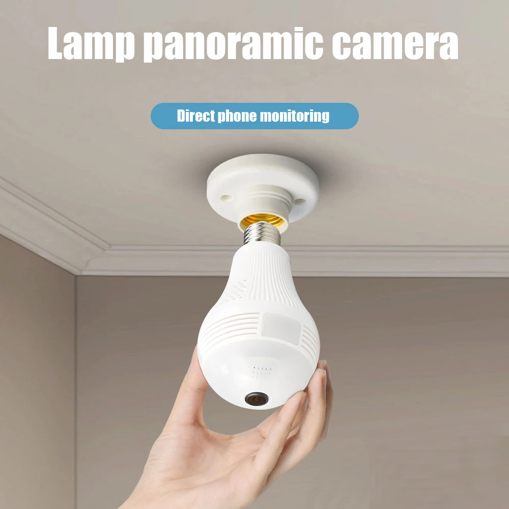 

LED 360° WiFi Panorama Camera Gizli Kamera Wireless IP Security CCTV Home Surveillance Smart Webcam Action Video MicroTelecamera