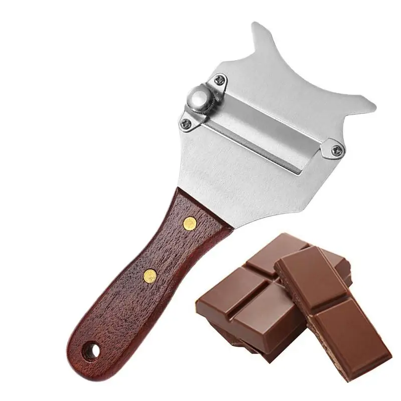 

Truffle Slicer Stainless Steel Chocolate Slicer Cooking Supplies Chocolate Cheese Shaver Grater Curler With Rosewood Handle