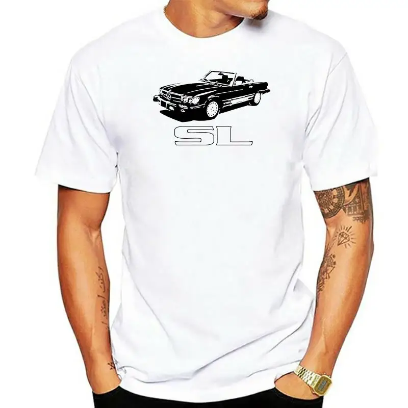 

On Sale New Fashion Summer Print T Shirt Men Classic R107 Sl 450 Soft Cotton Car T-Shirt 350 500 560 Custom Made T Shirts
