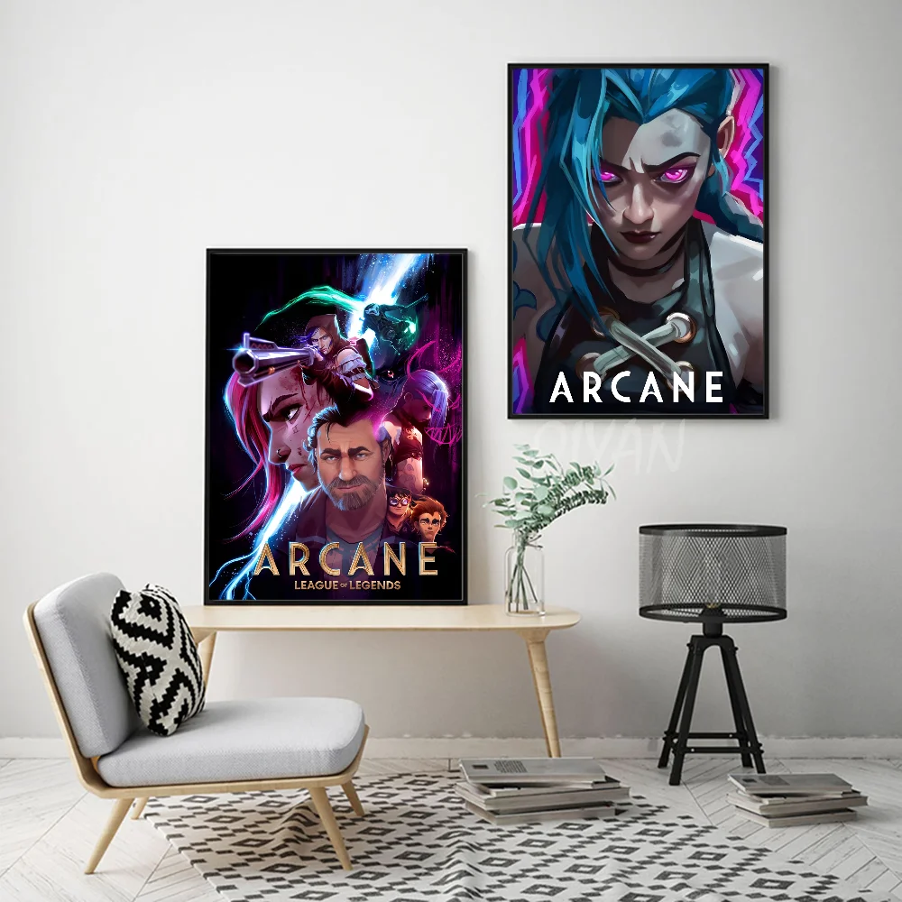 Arcane League Of Legends Poster Paper Print Home Living Room Bedroom Entrance Bar Cafe Art Painting Decoration