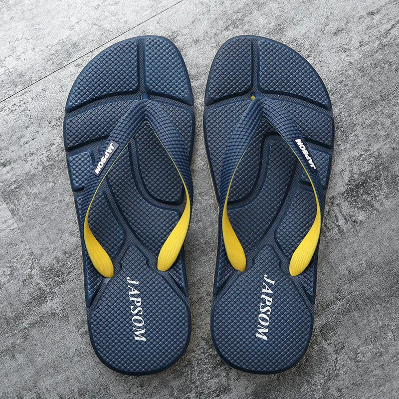 

ZUZI Fashion Blue Massage Slippers Men Flip Flops Big Size 46 Casual Slides Non Slip Beach Indoor Slippers Men сланцы мужские