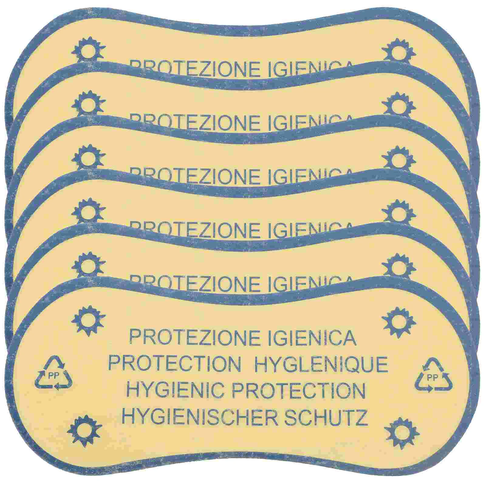 50 Pcs Swimsuit Warning Labels Travel Lingerie Liner Pvc Self-adhesive Private Part Sticker Protective For Swimwear