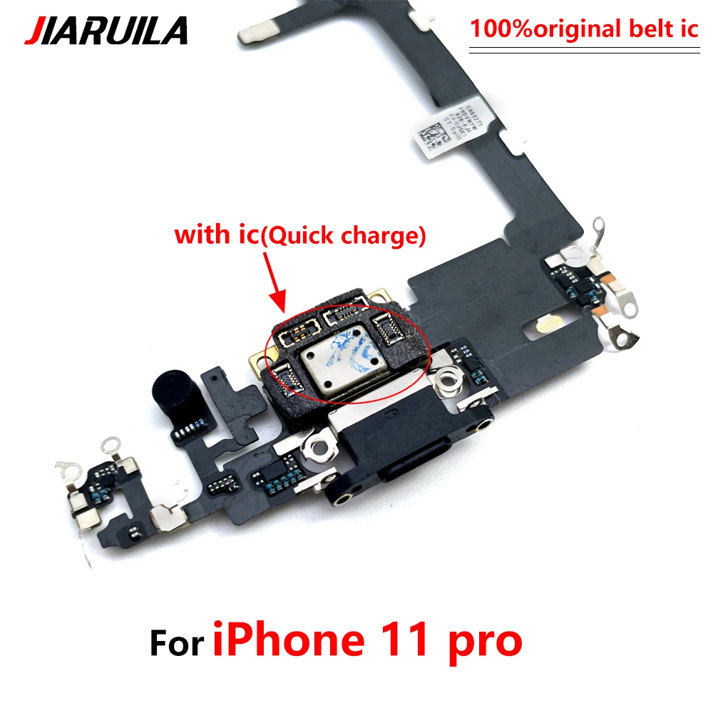 10 шт./лот для Iphone 11 Pro Max оригинальный новый USB-разъем зарядного порта гибкий кабель