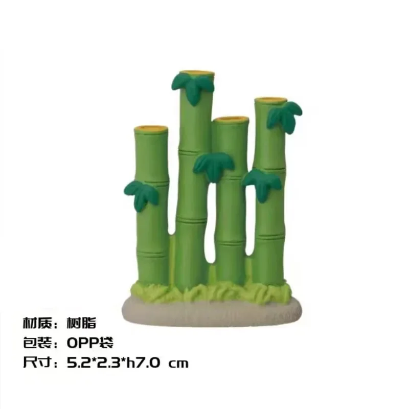 Экшн-фигурки в виде кота на летний день милые украшения арбуза бамбукового леса