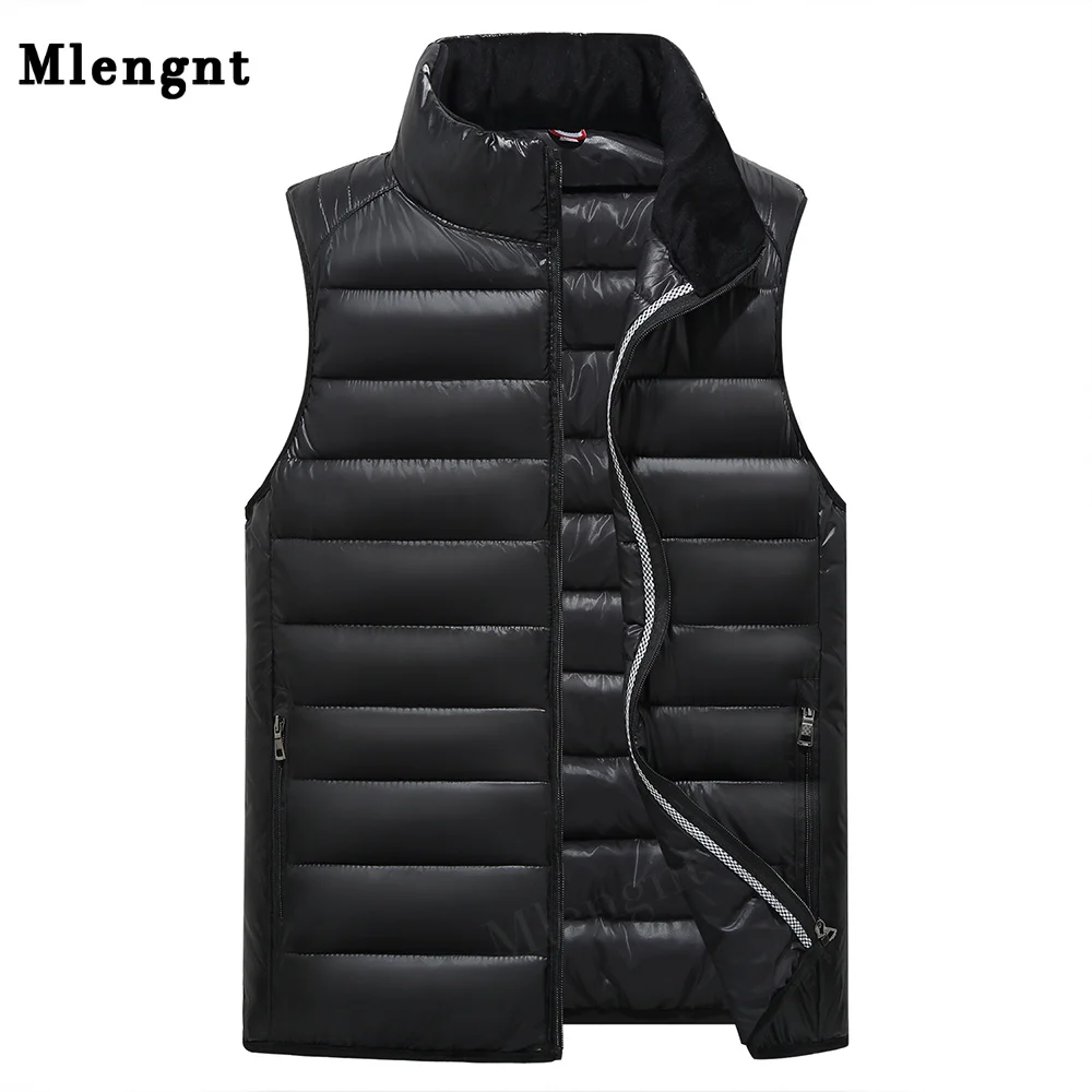 

Mens Winter Vest Simple Warm Waistcoat Thicken Sleeveless Jacket Windproof Parka Casual Coat for Unisex Travel Vest Men Clothing