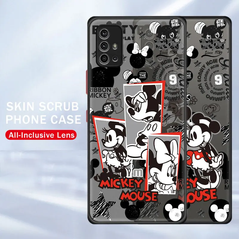 

Cover Minnie Mickey Simple Drawing For Motorola E7 Power G9 Play G40 Fusion G30 E7i G8 Plus G Stylus G60 Slim Matte