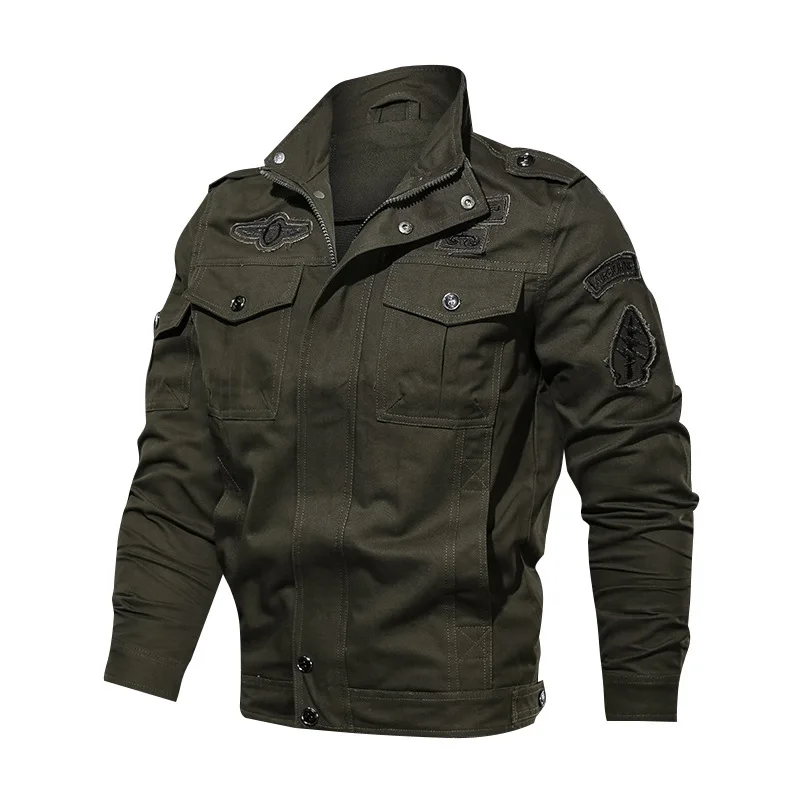 

Men's Bomber Jacket Tactical Spring Autumn Casual Air Force Cotton Coat