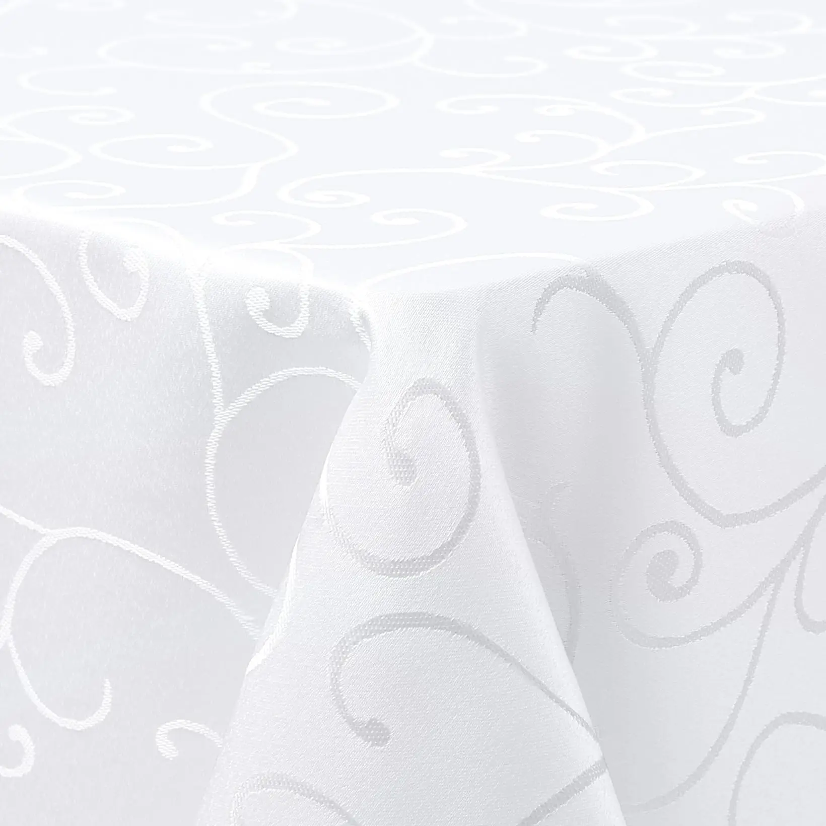 

Olanly Rectangle Table Cloths Washable Ornaments Diner Table Covers Easy Care Scratch-Resistant Kitchen Party Damask Tablecloths
