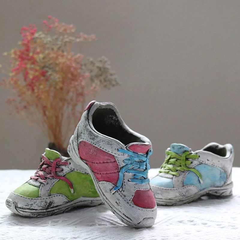 

Shoe shape flowerpot silicone mold Succulent plants flowerpot resin silica gel mold home decor flower pot cement gypsum mold