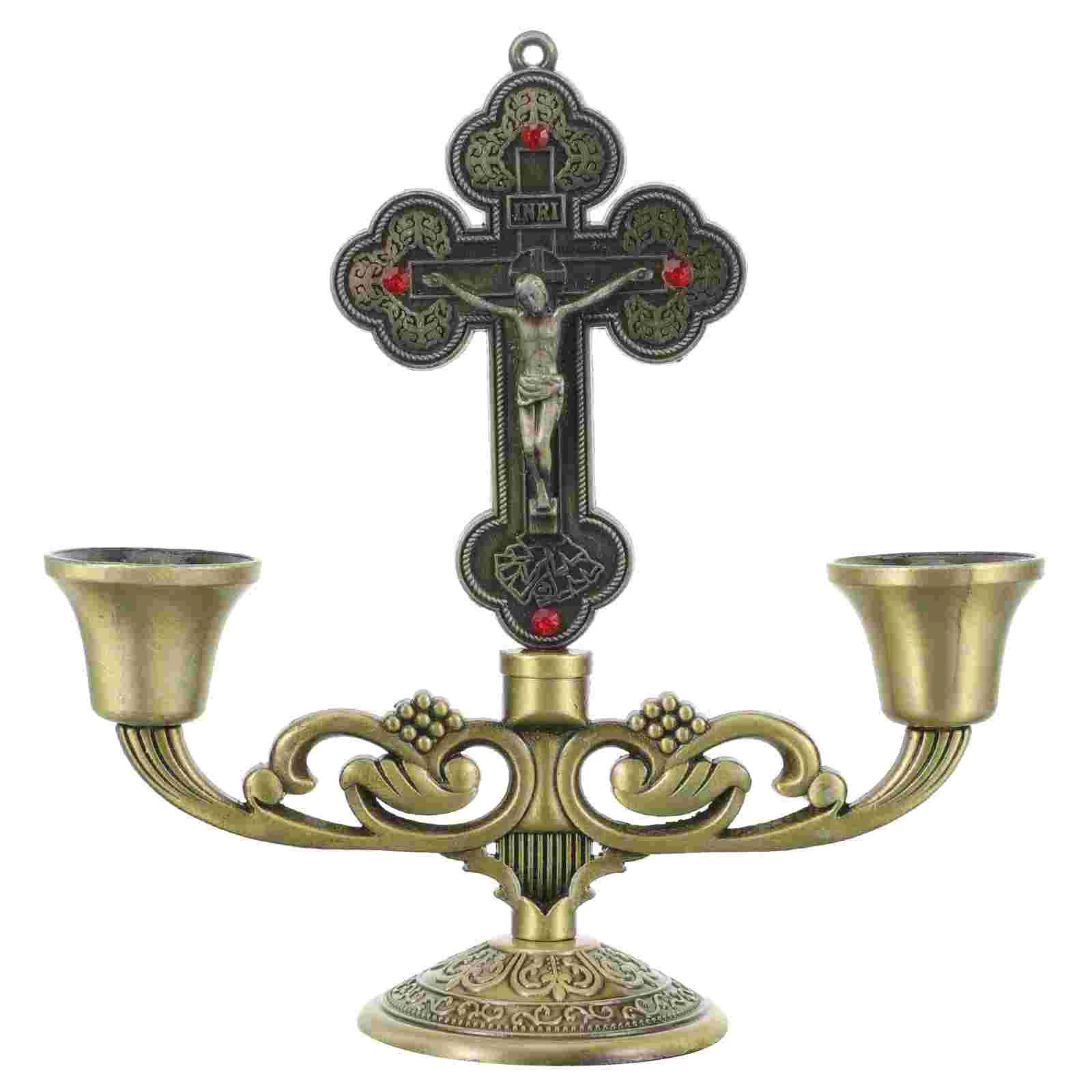 

Holy Stand Cone Holder Tea Light Candlestick Table Centerpiece Vintage Decor Alloy Retro