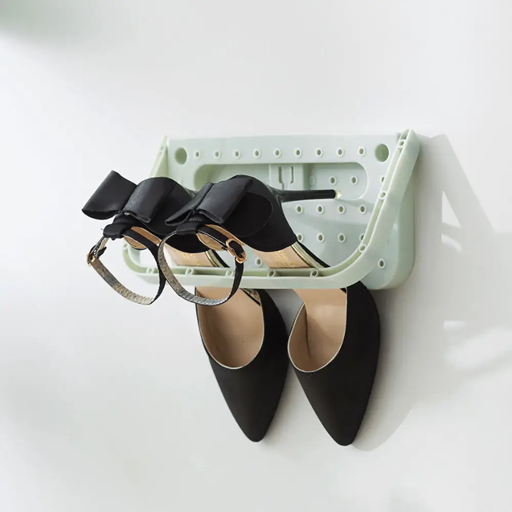 

1Pcs Wall Mount Shoe Rack Slipper Shelf Storage Organizer Slippers Hanger Organizer Shoe Holder For Home Bathroom Accessories