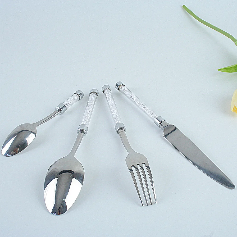 

decoration wedding Four PIECES stainless steel cutlery fork creative cake with drill cutter and shovel
