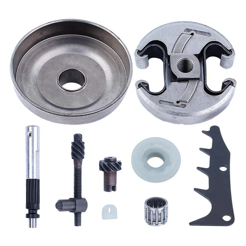 

.325-7T Chainsaw Clutch Drum Kit Replacement Parts With Oil Pump Kit For Husqvarna 445 445E 450 450E
