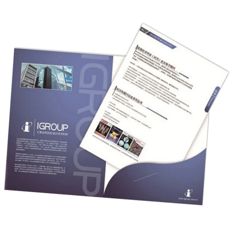 

customizd design izd Manufacture Custom Waterproof 250GSM Coated Paper A4 Presentat