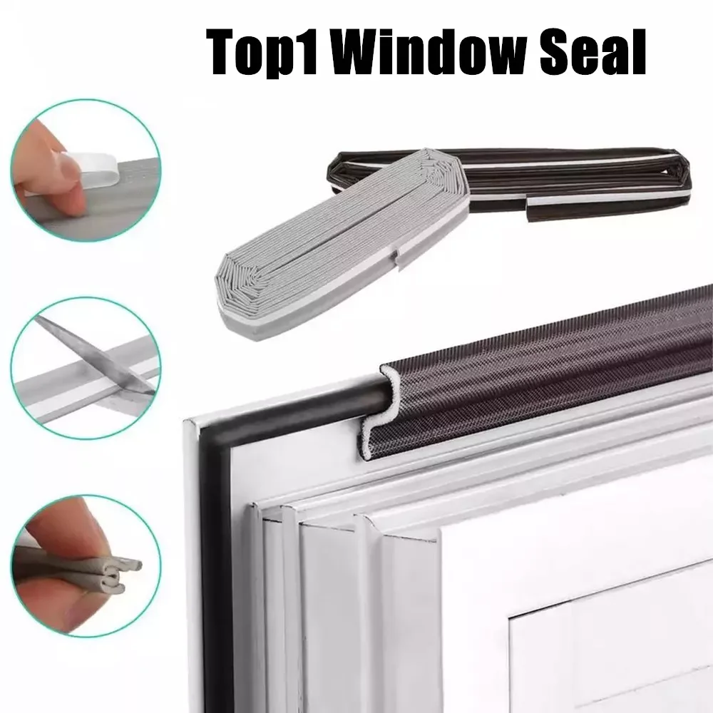 

Soundproof Foam Window Strip White Dustproof Windproof for Casement Sealing Strip Tape Weather Stripping Door Seal Hardware