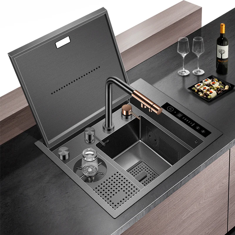 ASRAS нанометр 304 нержавеющая сталь умная очистка кухонная раковина Скрытая чашка