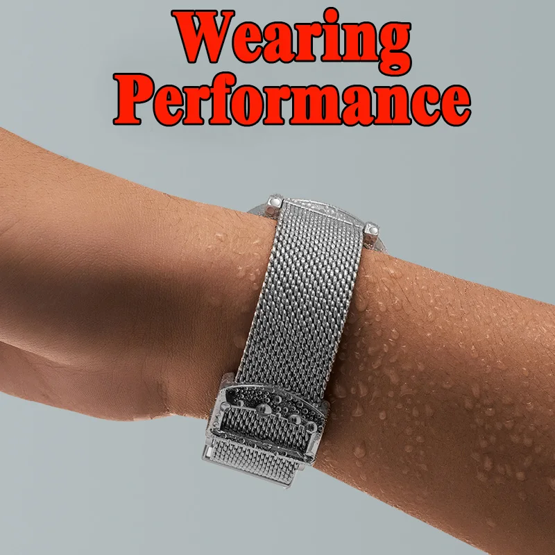 For IWC PORTOFINO PORTUGIESER Metal Strap Watch Accessories  Milanese Stainless Steel Watch Band Chain 20mm 22mm