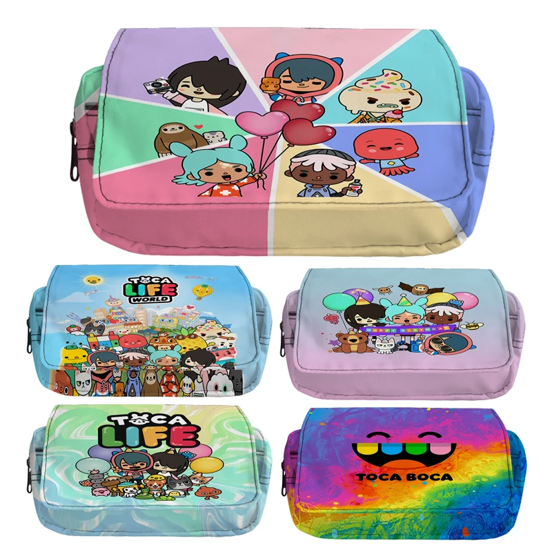 Case Cute Boy Girl Kawaii Pencil Cases Storage Kids Pen Bag Stationery Box School Students Supplies