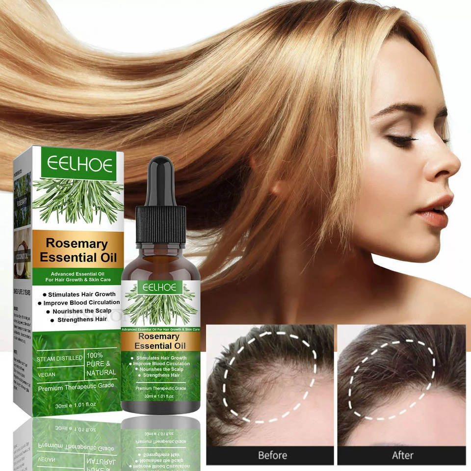 

30ML Rosemary Essential Oil Hair Growth Oils Anti Hair Loss Serum for Nourishing Repair Scalp Soft Silky Hair Care Treatment