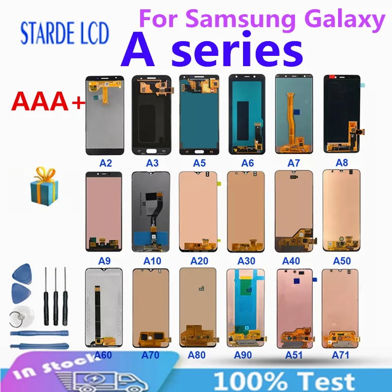 LCD TFT  for Samsung Galaxy A3 A4 A5 A6 A7 A8 A9  Lcd Display Touch Screen Digitizer for Samsung Galaxy A seriies LCD screen