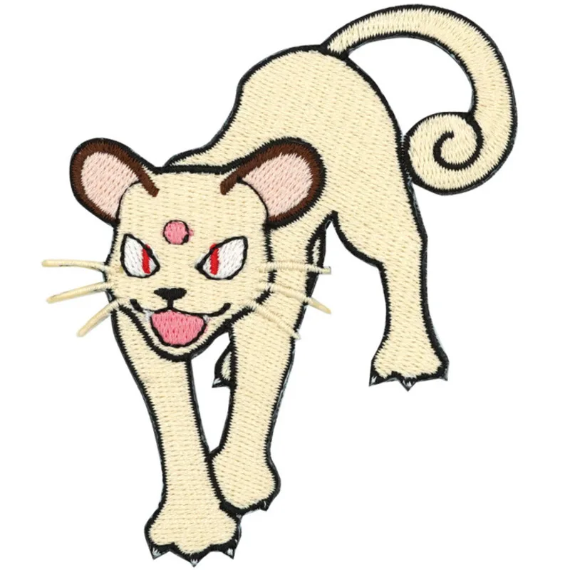 

Pokemon Persian Anime Applique For Clothes DIY Embroidery Applique Fusible Patch Iron Stickers Badge Kid Birthday Gift