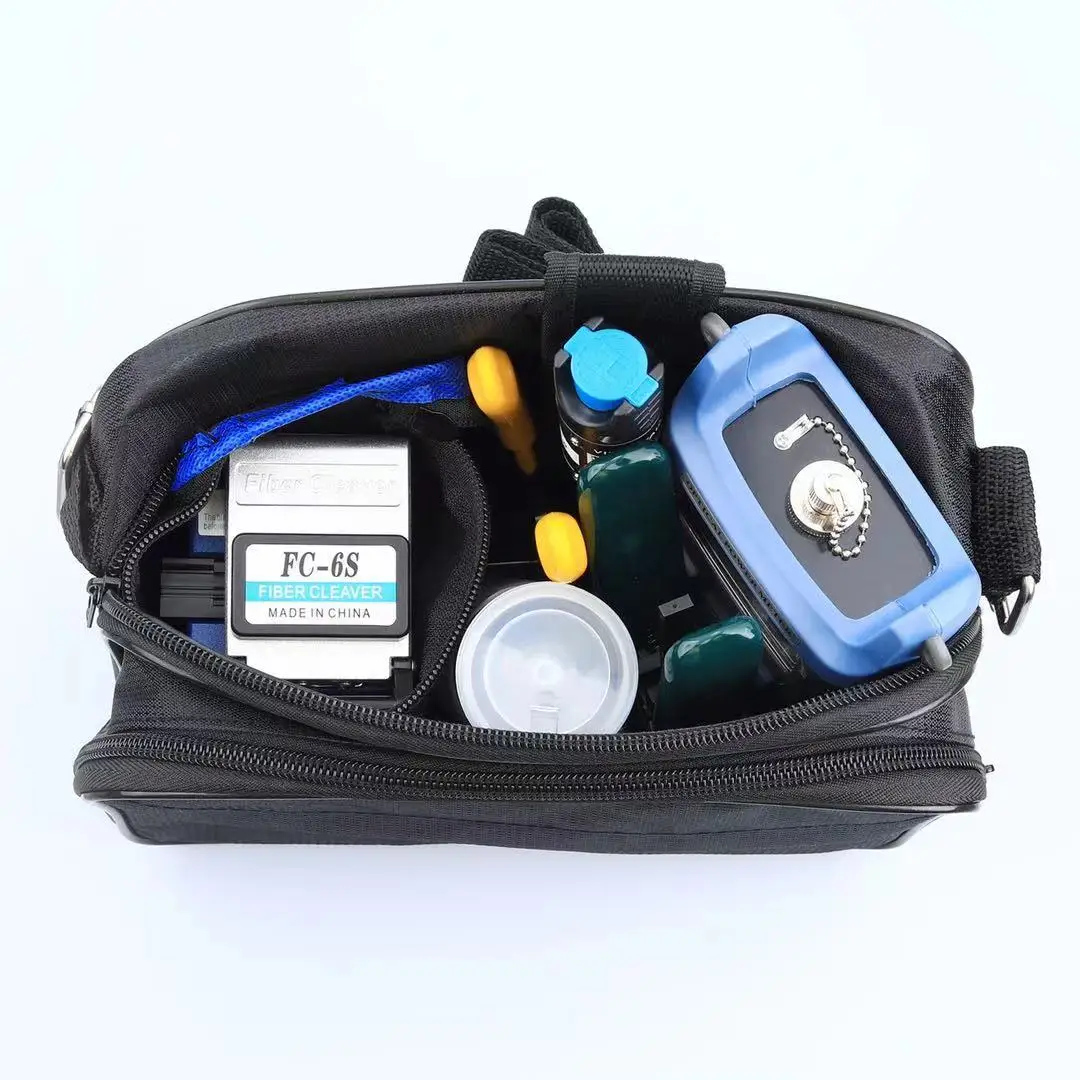 FTTH Fiber Cold Splicing Tool Set Kit with Fiber Fibra Optica Power Meter and 5mW Visual Fault Locator FC-6S FTTH Tool