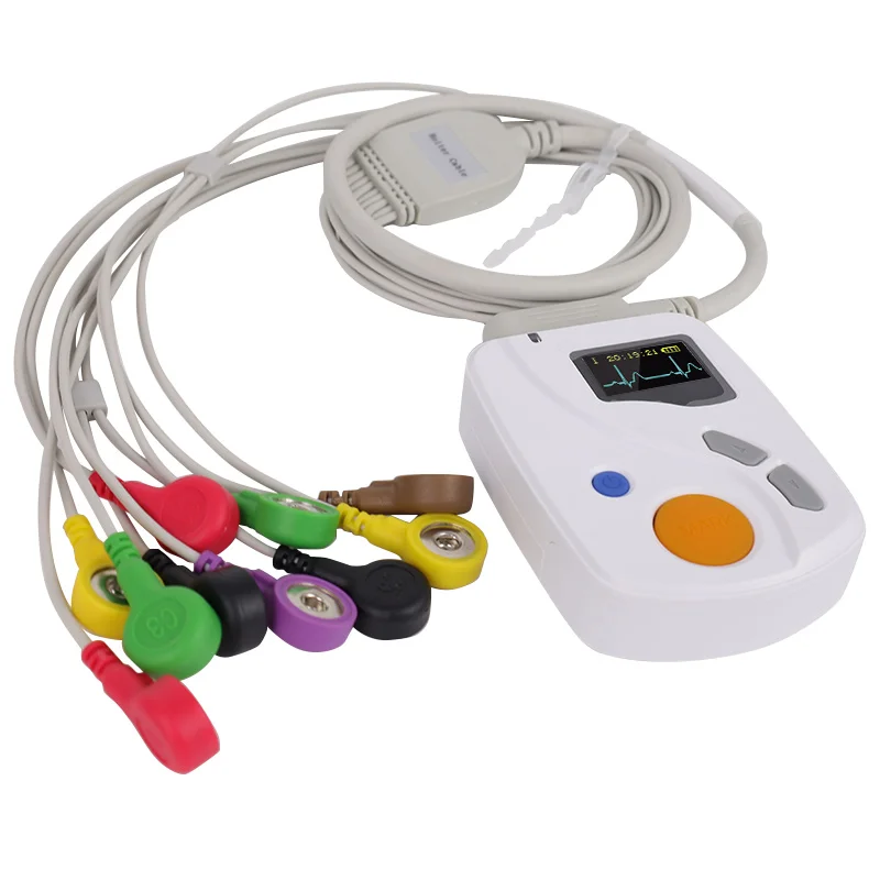 CONTEC TLC6000 12 выводов 24-часовой динамический монитор Holter ЭКГ-машина