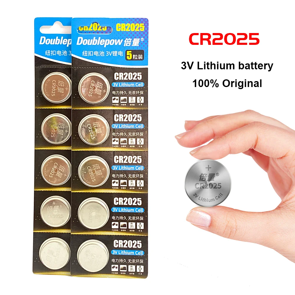 

10pcs CR2025 Button 3V Lithium Battery For Watch Toys Remote Control Calculator button cell battery cr 2025 Original