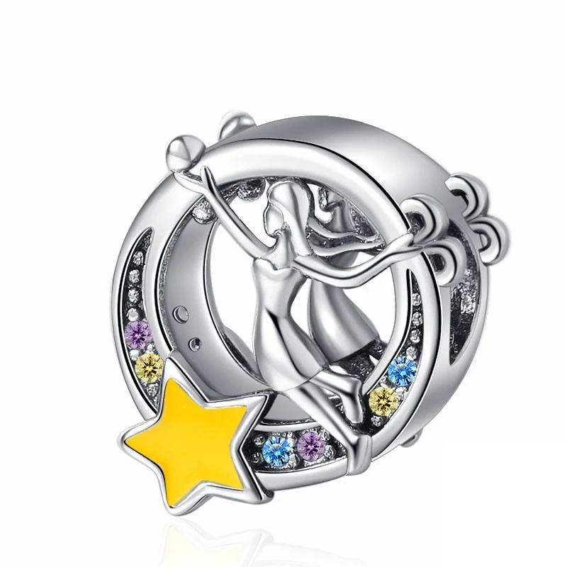 Новые поступления космонавт крыло ангела красочные радужные висячие бусины