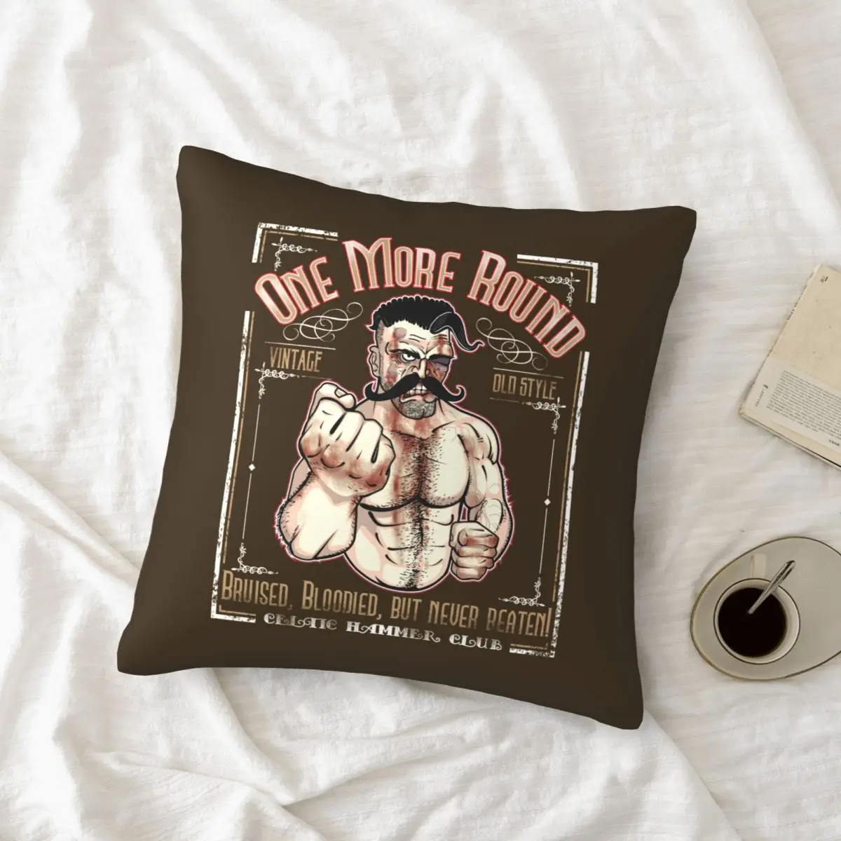 

One More Round Pillowcase Printed Cushion Cover Sofa Waist Pillow Pillow Cover