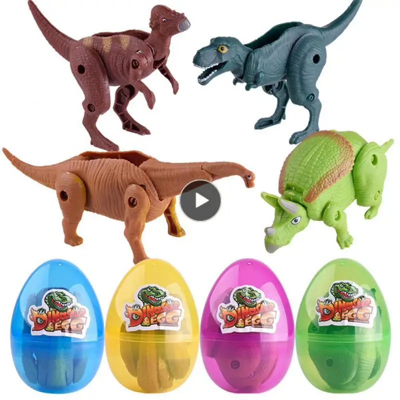 

Deformed Dinosaur Egg Period Wear-resistant Lifelike Dinosaur Random Color Fall-resistant Dinosaur Toy Educational Toy