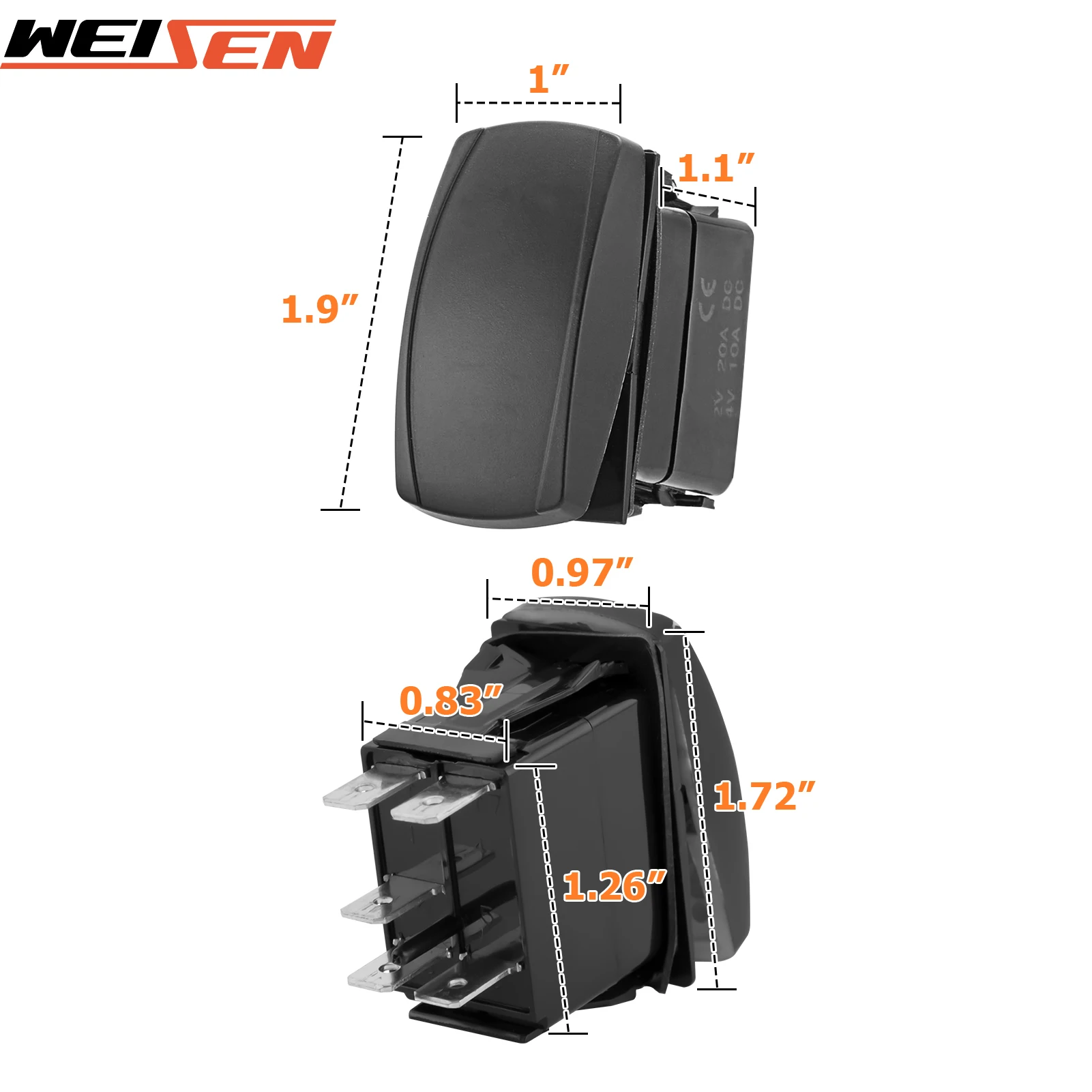 10 футов 160 Вт 5-контактный светодиодный жгут проводов для универсальных