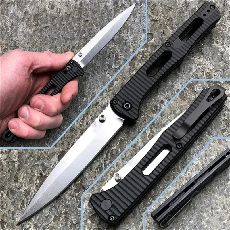 

Минималистичный складной карманный нож BM 417, 440C, лезвие из титанизированного сплава, уличные легкие ножи для кемпинга, охоты, повседневного использования, подарки